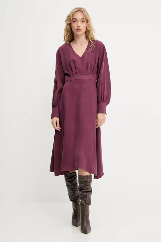 Answear.LAB sukienka casual bordowy PK9011