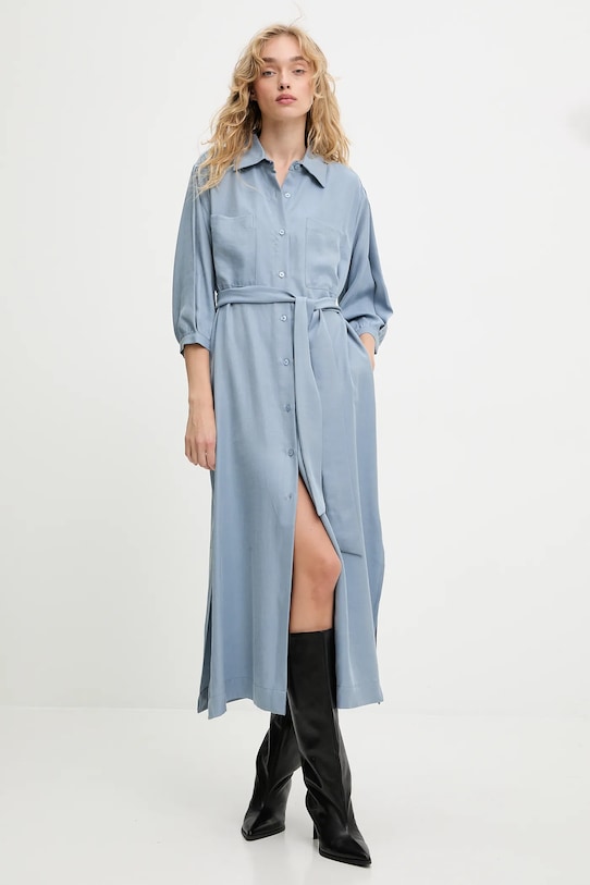 Answear.LAB sukienka PK9023 niebieski WA25