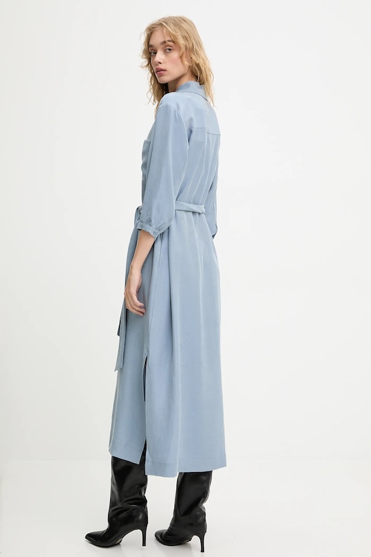 Odzież Answear.LAB sukienka PK9023 niebieski