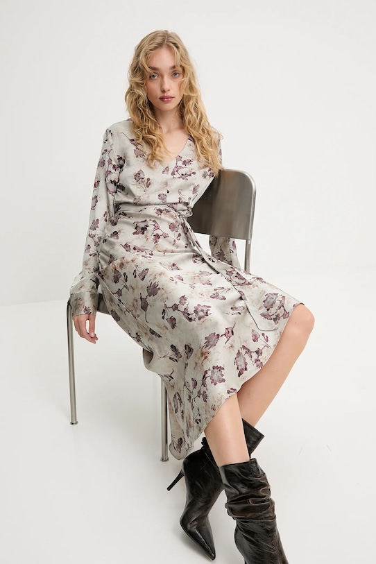 Answear.LAB sukienka szary PK9025