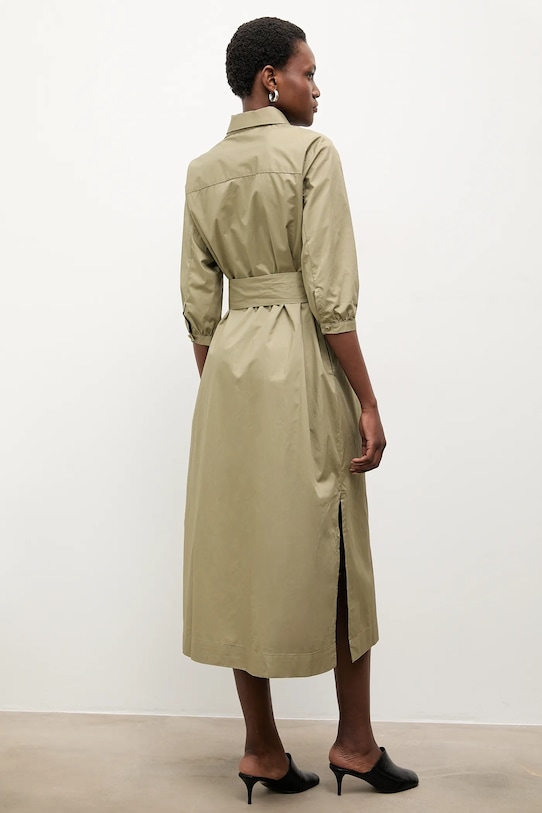 Answear.LAB rochie din bumbac PK9012 verde WA25