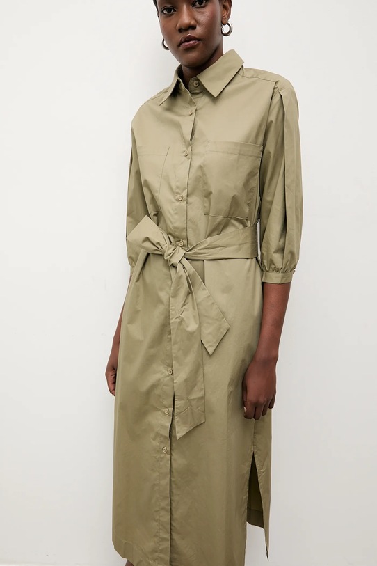 Îmbrăcăminte Answear.LAB rochie din bumbac PK9012 verde