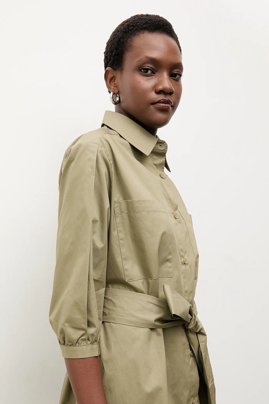 Answear.LAB rochie din bumbac verde PK9012