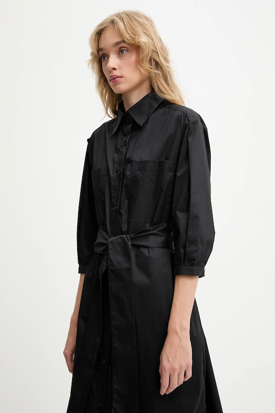 Answear.LAB rochie din bumbac negru PK9012
