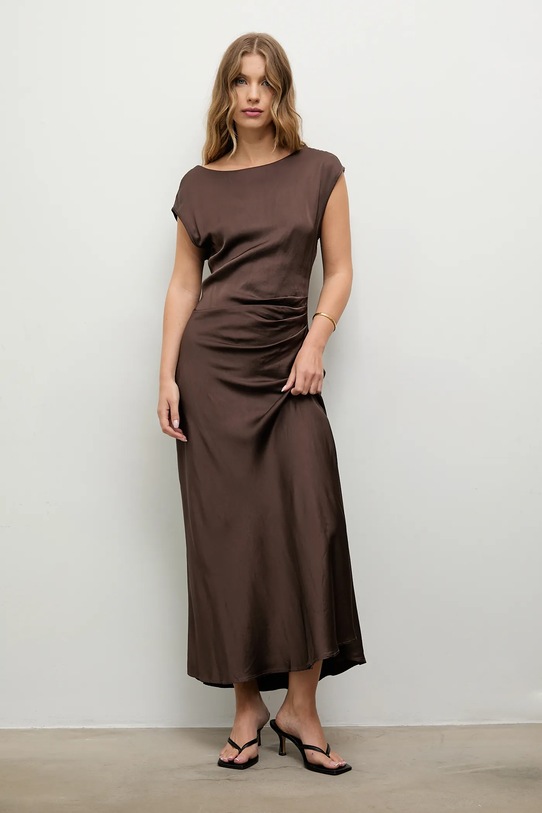 Answear.LAB sukienka 54471 brązowy WA25