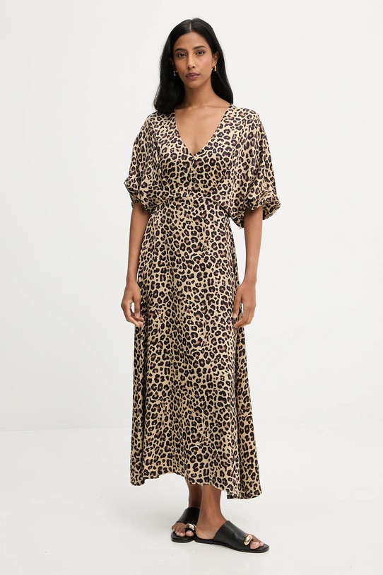 Answear.LAB sukienka 55060 beżowy WA25