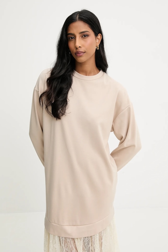 Answear.LAB sukienka AB936 beżowy WA25