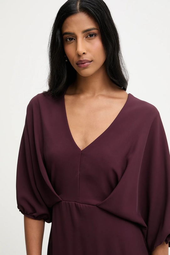 Answear.LAB sukienka bordowy AB910