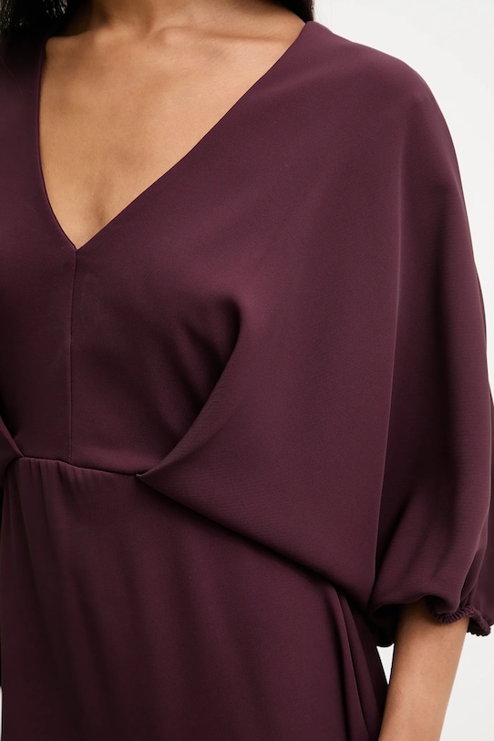 Answear.LAB sukienka AB910 bordowy