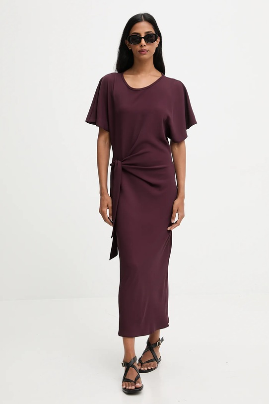 Obleka Answear.LAB AB337 bordo WA25