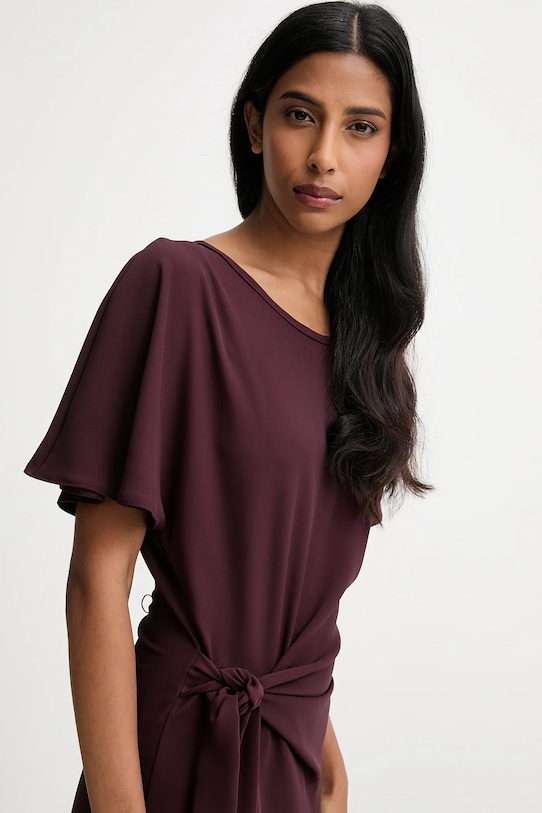 Answear.LAB sukienka AB337 bordowy