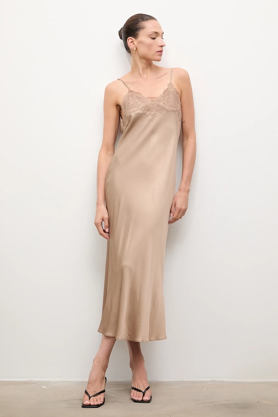 Answear.LAB vestito PK9027 beige WA25