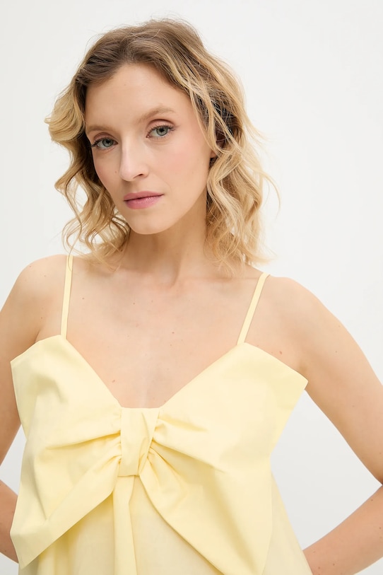 Bavlněné šaty Answear.LAB žlutá br5789