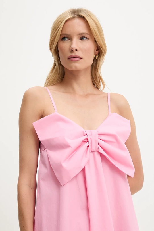 Bavlněné šaty Answear.LAB růžová br5789