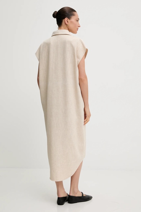 Oblečení Lněné šaty Answear.LAB sng.152 béžová