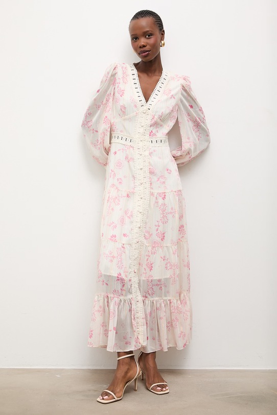 Answear.LAB sukienka WA25-SUD056 różowy WS26