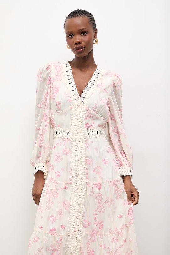 Answear.LAB sukienka różowy WA25-SUD056