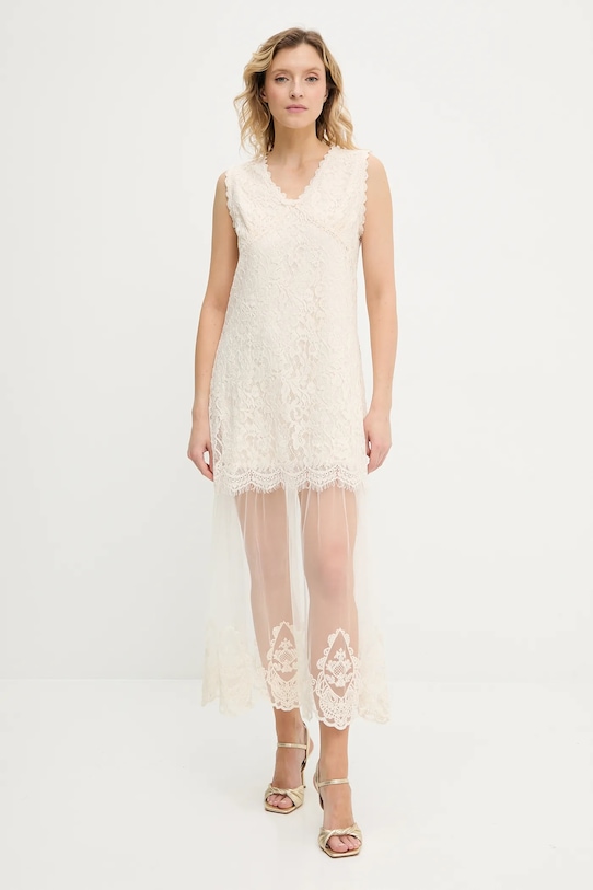 Šaty Answear.LAB 81053.F béžová WA25