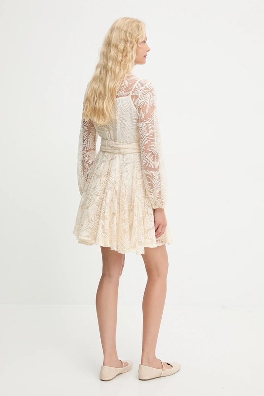 Odzież Answear.LAB sukienka 80960-2.FLK beżowy