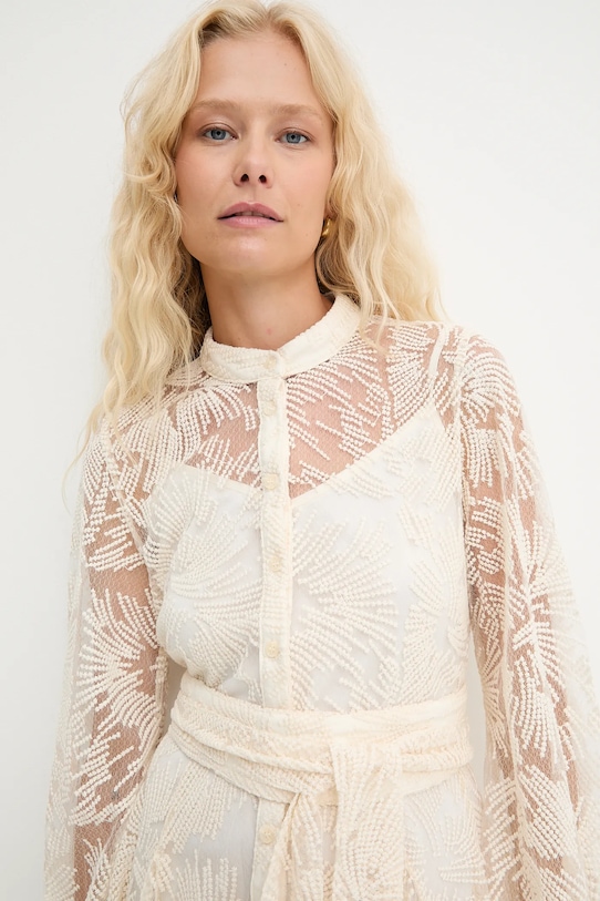 Answear.LAB sukienka beżowy 80960-2.FLK