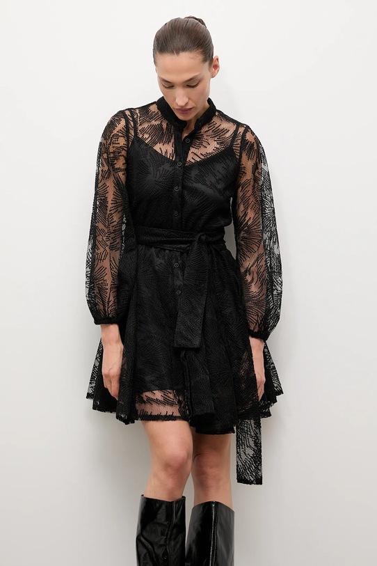 Odzież Answear.LAB sukienka 80960-2.FLK czarny