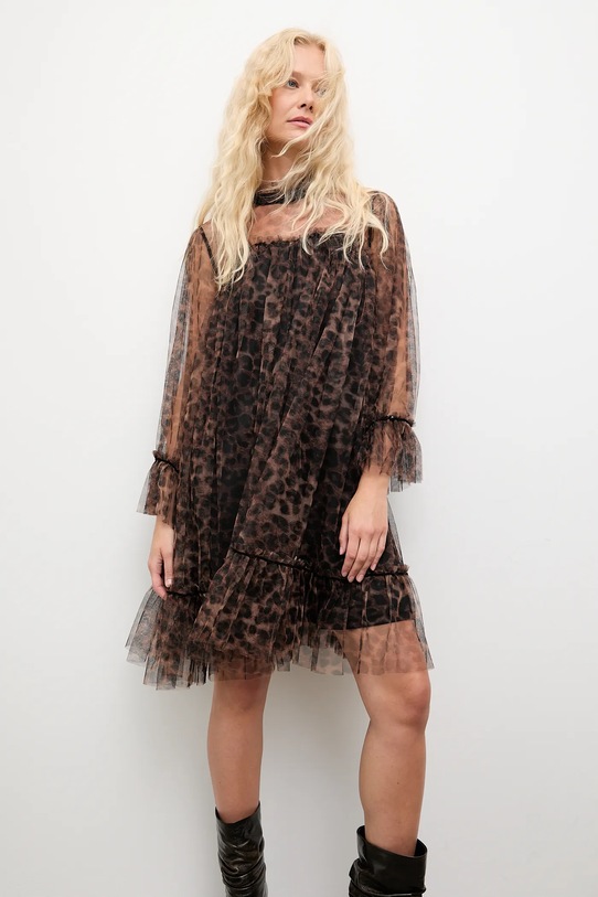 Answear.LAB sukienka 80876.2.FLK brązowy WA25