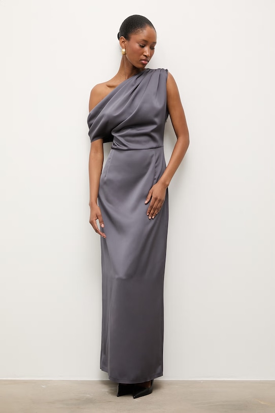 Answear.LAB sukienka szary WA25-SUD103