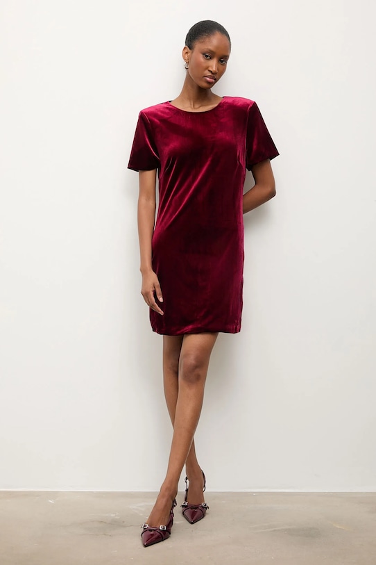 Answear.LAB sukienka 3082 bordowy WA25