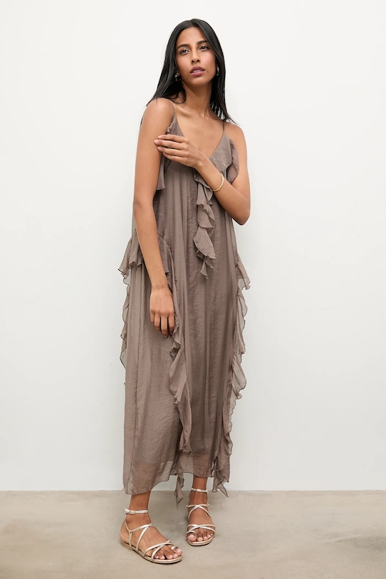 Haljina Answear.LAB Planet friendly siva D825.IOS