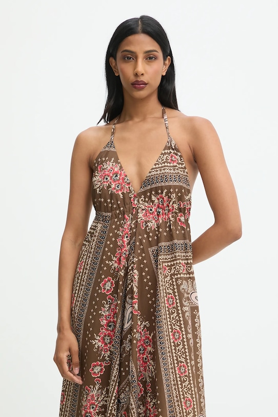 Answear.LAB rochie din bumbac 4308.IOS maro WA25