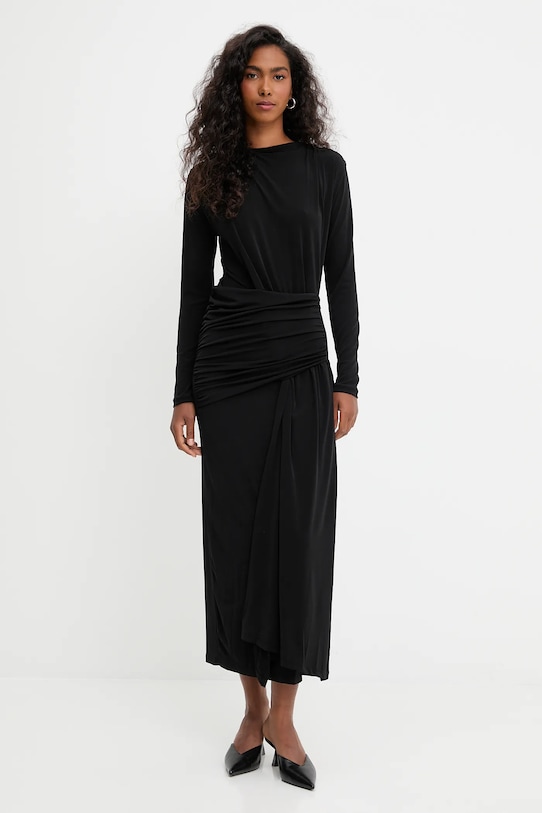 Answear.LAB sukienka z elastanem czarny 1251.IOS