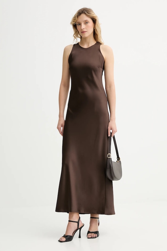 Answear.LAB sukienka 93053/1 brązowy WA25