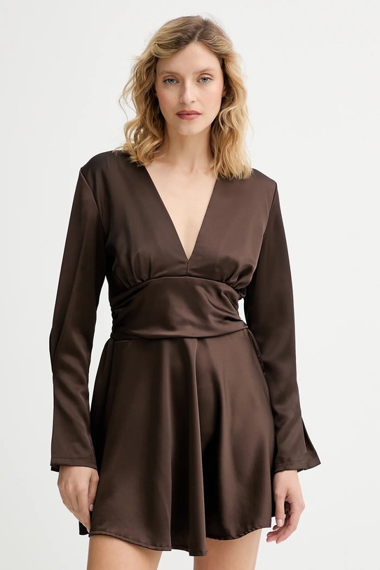 Answear.LAB sukienka casual brązowy 93052