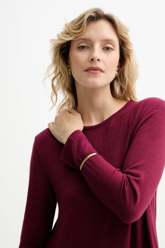 Answear.LAB sukienka 51429/2 bordowy