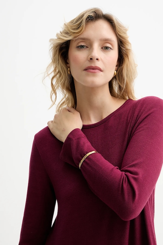 Answear.LAB sukienka 51429/2 bordowy