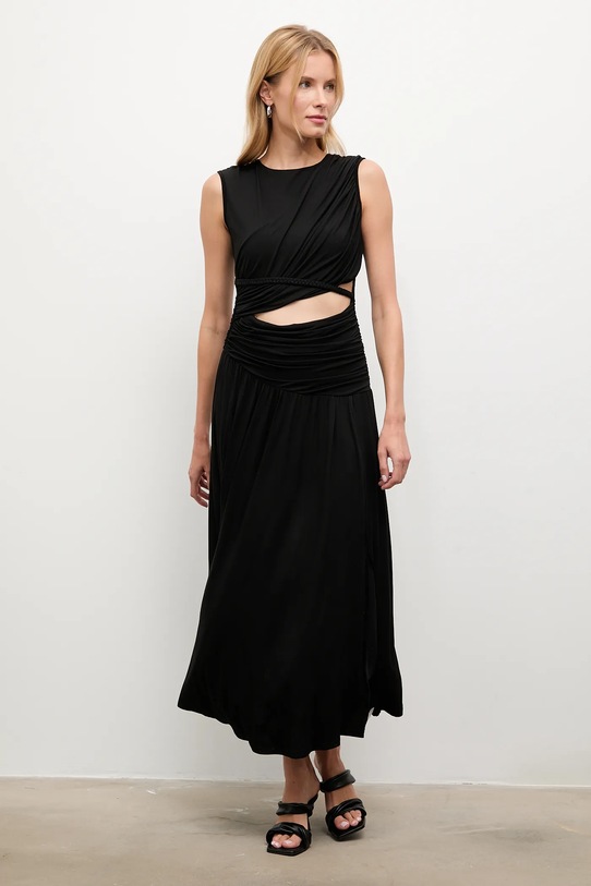 Answear.LAB sukienka A23496.hak czarny WA25