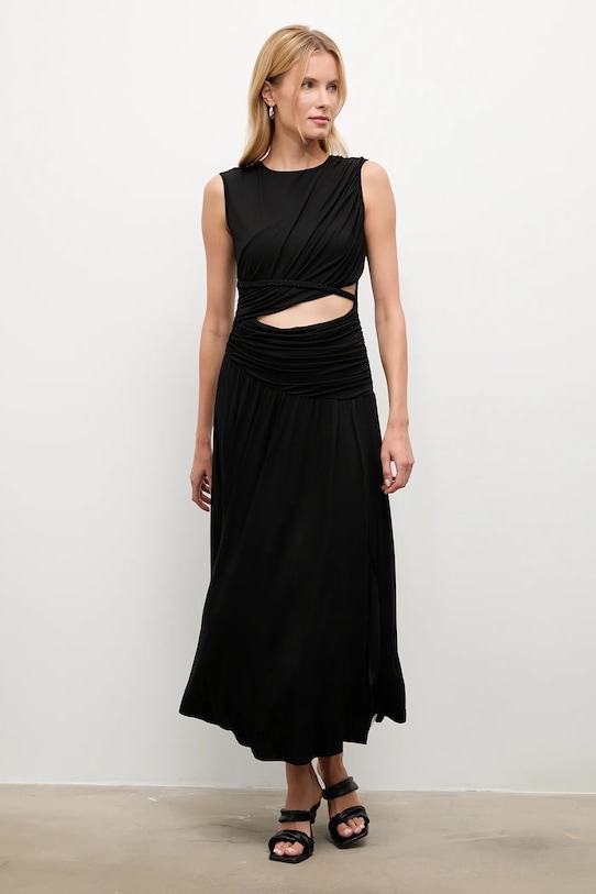 Answear.LAB rochie A23496.hak negru WA25