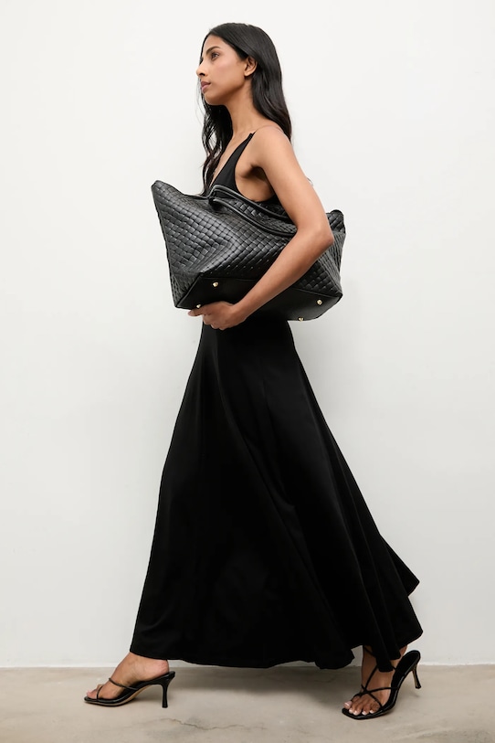 Answear.LAB sukienka bawełniana L9147.hak czarny WA25