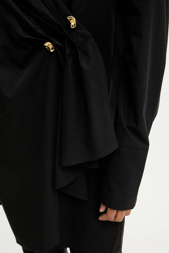 Хлопковая туника Answear.LAB 3139.ILK чёрный