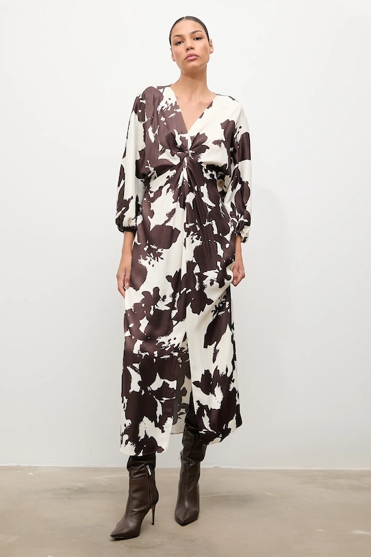 Answear.LAB sukienka EL3307.TOS beżowy WA25