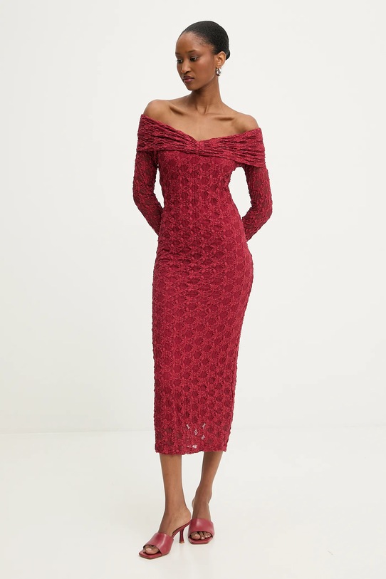 Answear.LAB sukienka EL3198.TOS czerwony WA25