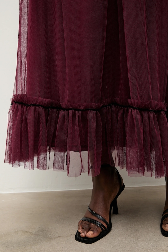 Answear.LAB sukienka 81066.FLK bordowy