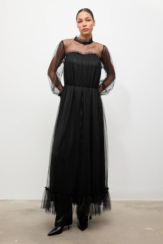 Ρούχα Φόρεμα Answear.LAB 81066.FLK μαύρο