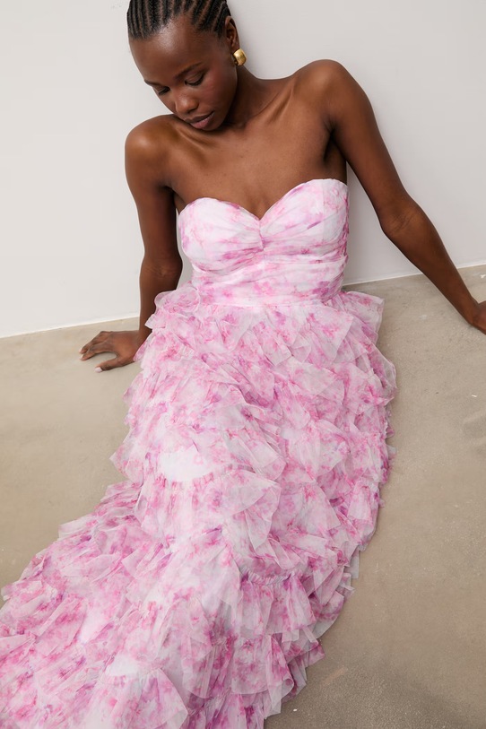 Answear.LAB розкльошена сукня 578119.fh рожевий