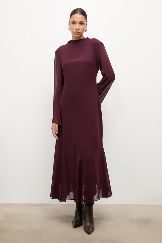 Answear.LAB sukienka ST.3292.TOS bordowy WA25