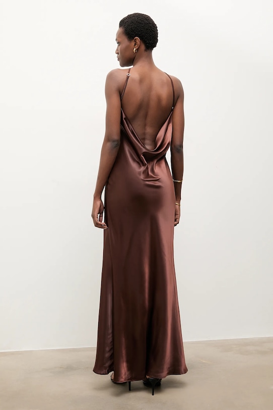 Answear.LAB sukienka SNG.146.TOS brązowy WA25