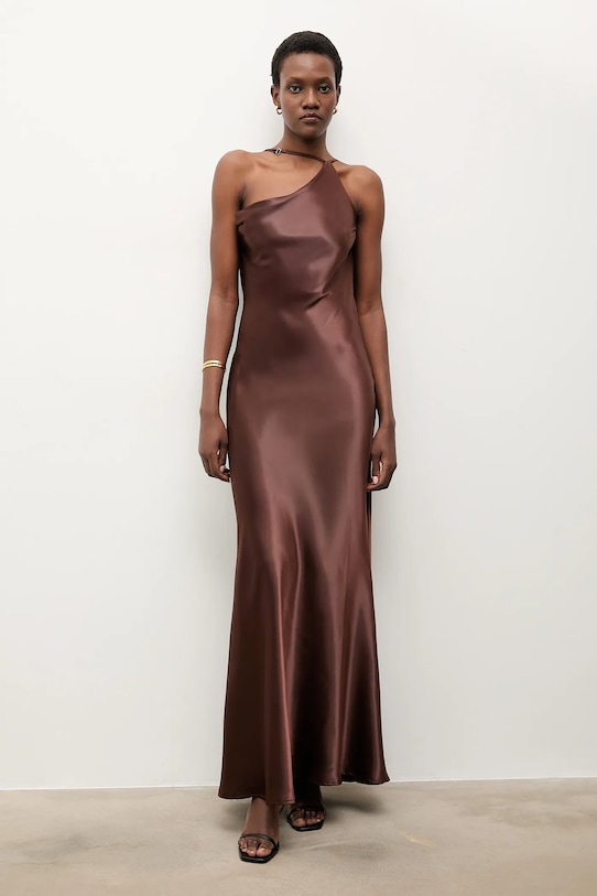 Odzież Answear.LAB sukienka SNG.146.TOS brązowy