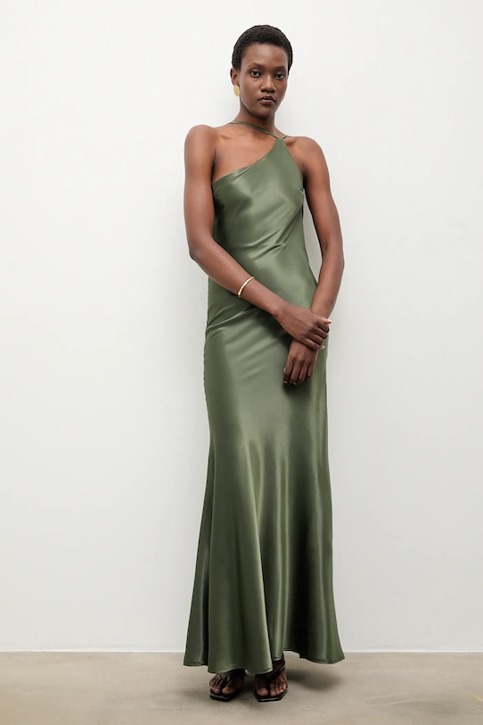 Answear.LAB sukienka rozkloszowany zielony SNG.146.TOS