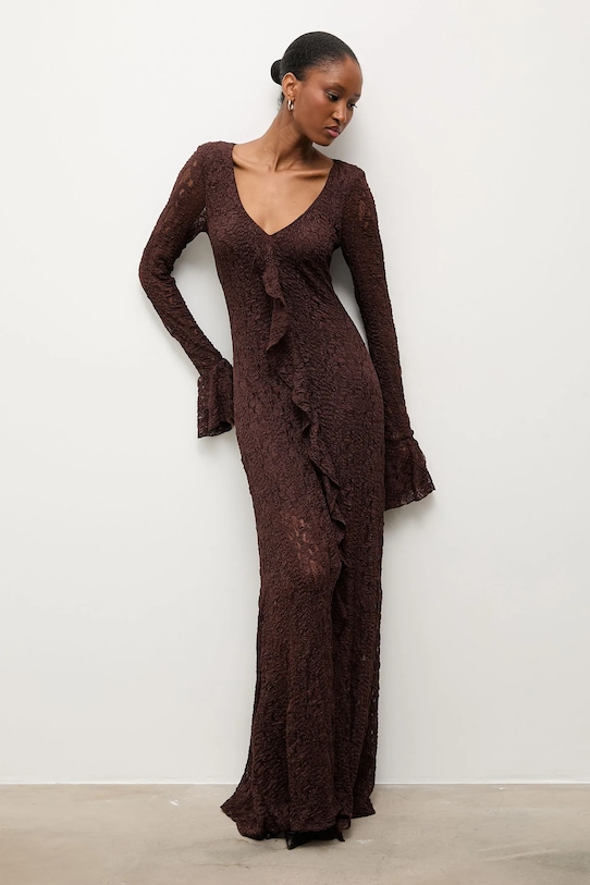 Haljina Answear.LAB smeđa 111623.TOS