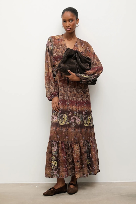 Сукня Answear.LAB візерунок коричневий 111627.TOS